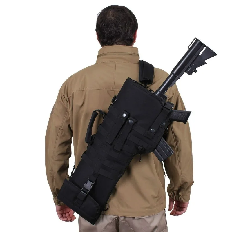Тактическая Кобура для дробовика, сумка для пистолета, нейлоновая сумка для винтовки Molle, Защитная Крышка, Рюкзак, Пневматический пистолет, Аксессуары для пейнтбола