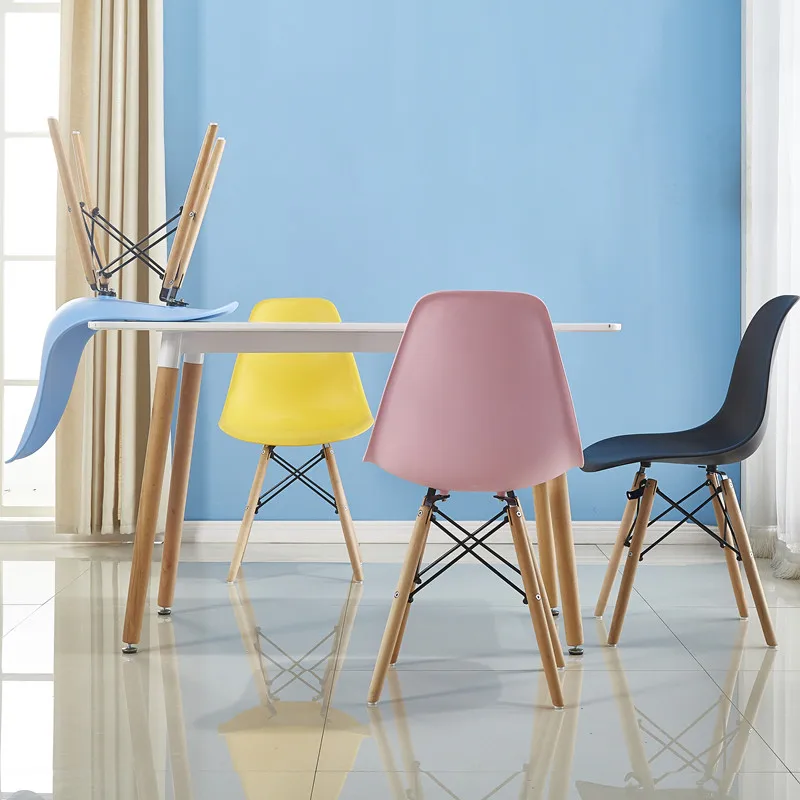 Кухонные Пластиковые обеденные стулья Nordic Modern Luxury Feature Обеденные стулья для гостиной Офис Sillas Comedor Мебель для дома SR50DC