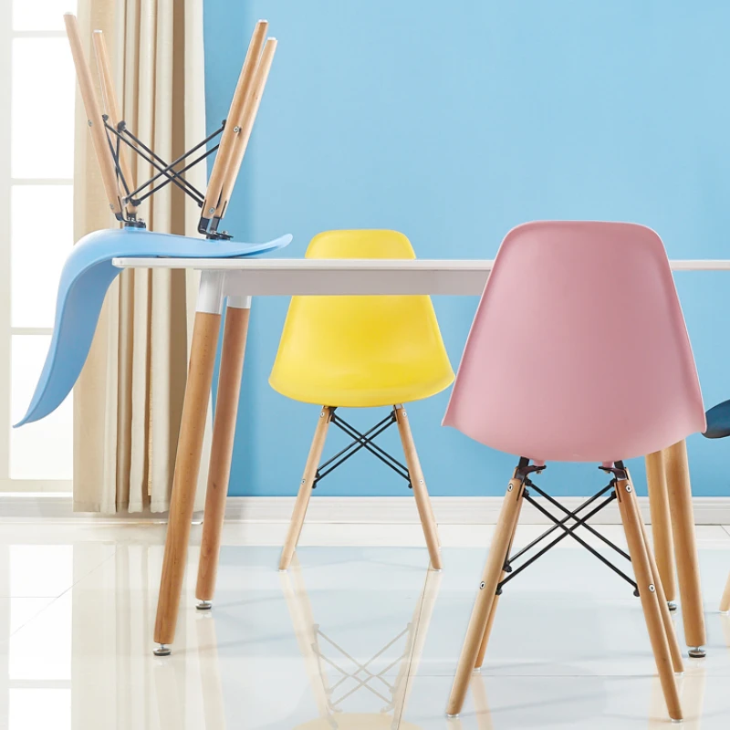 Кухонные Пластиковые обеденные стулья Nordic Modern Luxury Feature Обеденные стулья для гостиной Офис Sillas Comedor Мебель для дома SR50DC
