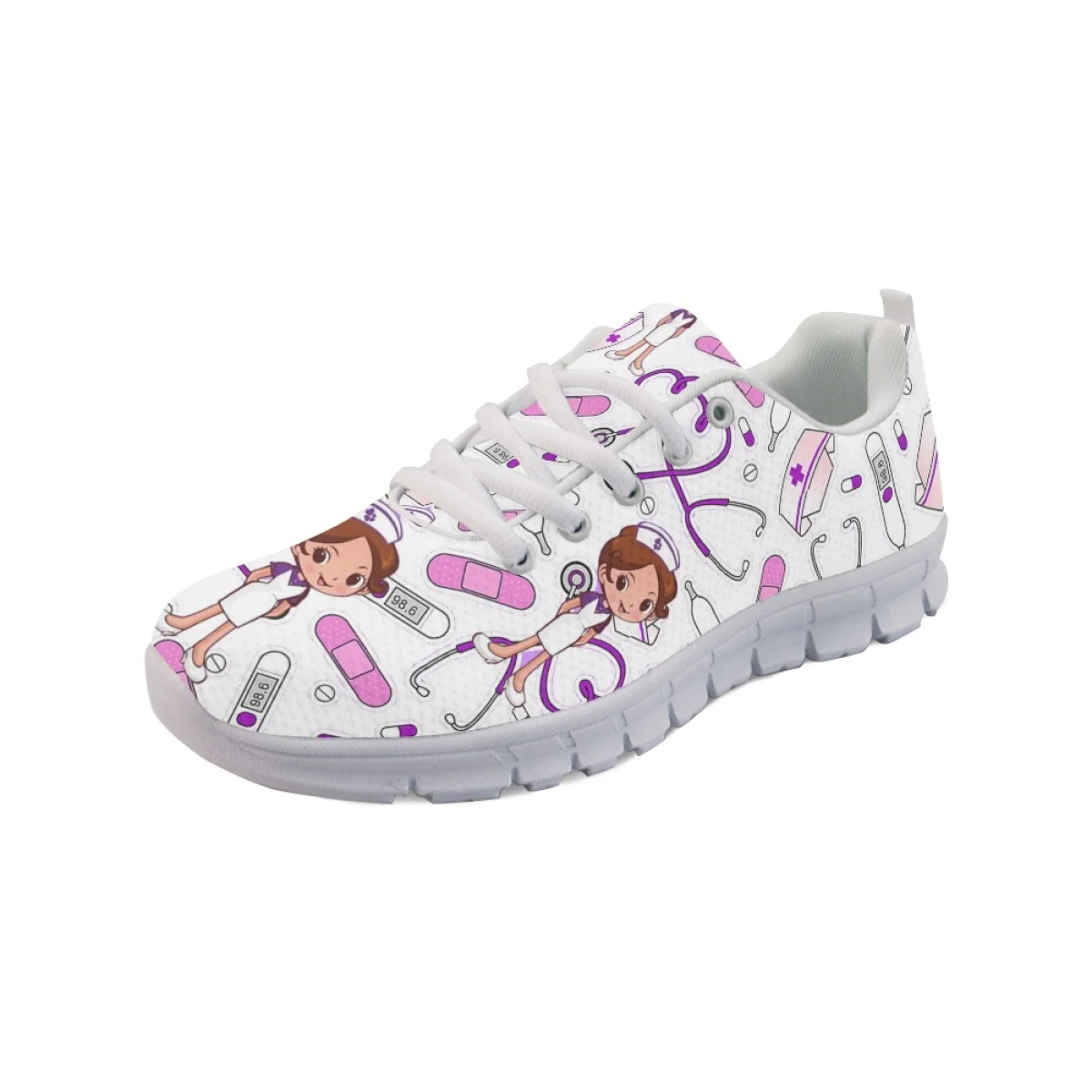 Женская теннисная стоматологическая обувь Belidome с героями мультфильмов, кроссовки для бега и ходьбы, повседневные легкие нескользящие кроссовки для спортзала