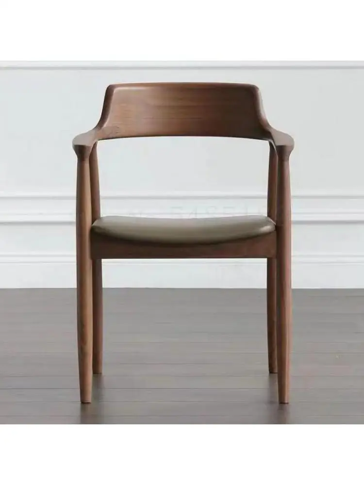 Обеденный стул из массива дерева в скандинавском стиле, президентский стул Кеннеди, стул Хиросимы, чайная комната, ресторан, стул для переговоров, спинка стула