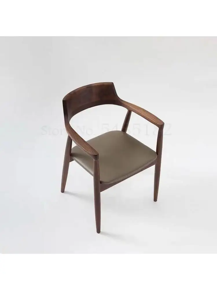 Обеденный стул из массива дерева в скандинавском стиле, президентский стул Кеннеди, стул Хиросимы, чайная комната, ресторан, стул для переговоров, спинка стула