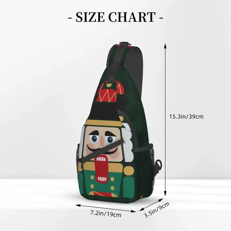 Модная кукла Щелкунчик, сумка-слинг для мужчин, Мультяшный солдатик, Рождественский подарок, нагрудный рюкзак через плечо, рюкзак на плечо