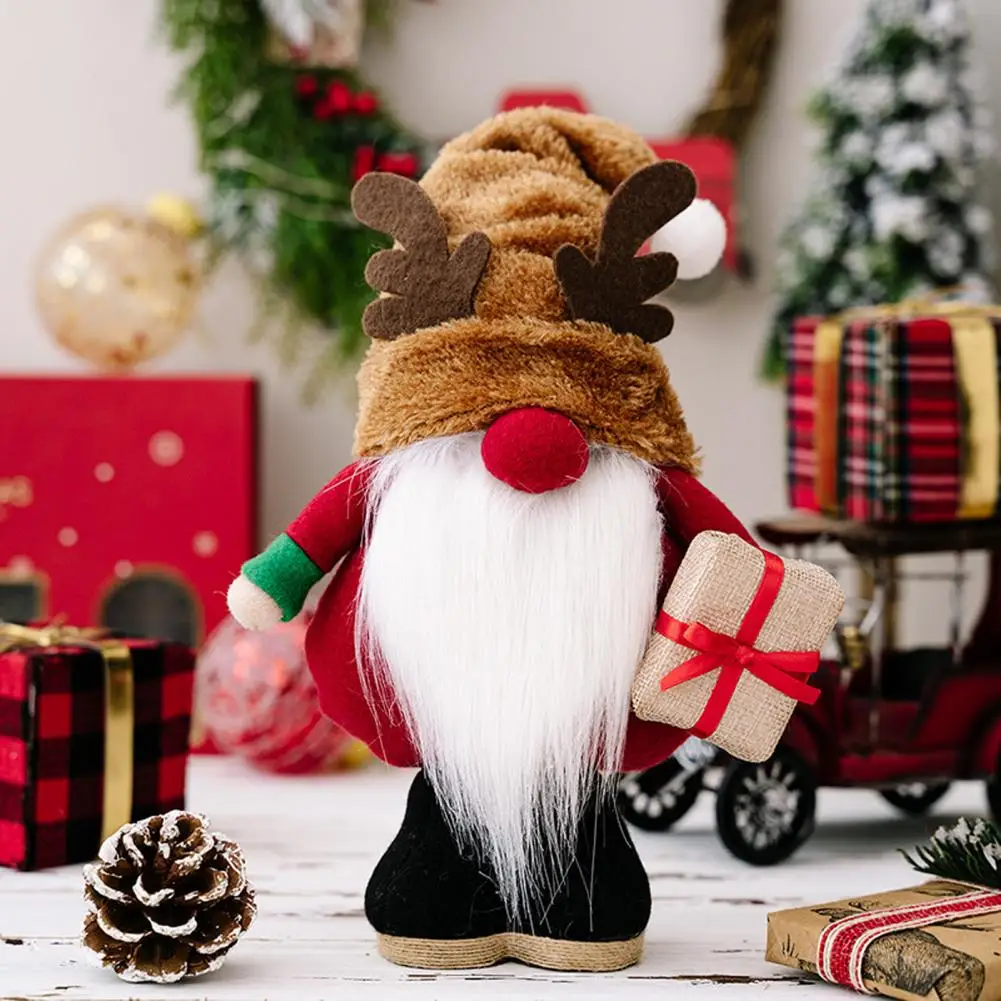 Рождественские украшения, Уникальные Праздничные Рождественские Безликие Длинные бороды, Большой нос, скандинавские пожилые люди для дома на Рождество