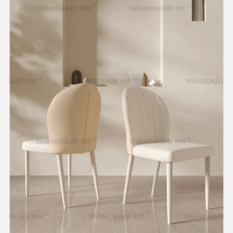Белые обеденные стулья в скандинавском стиле, современные металлические складные дизайнерские обеденные стулья, Эргономичные складные наборы садовой мебели Sillas Comedor