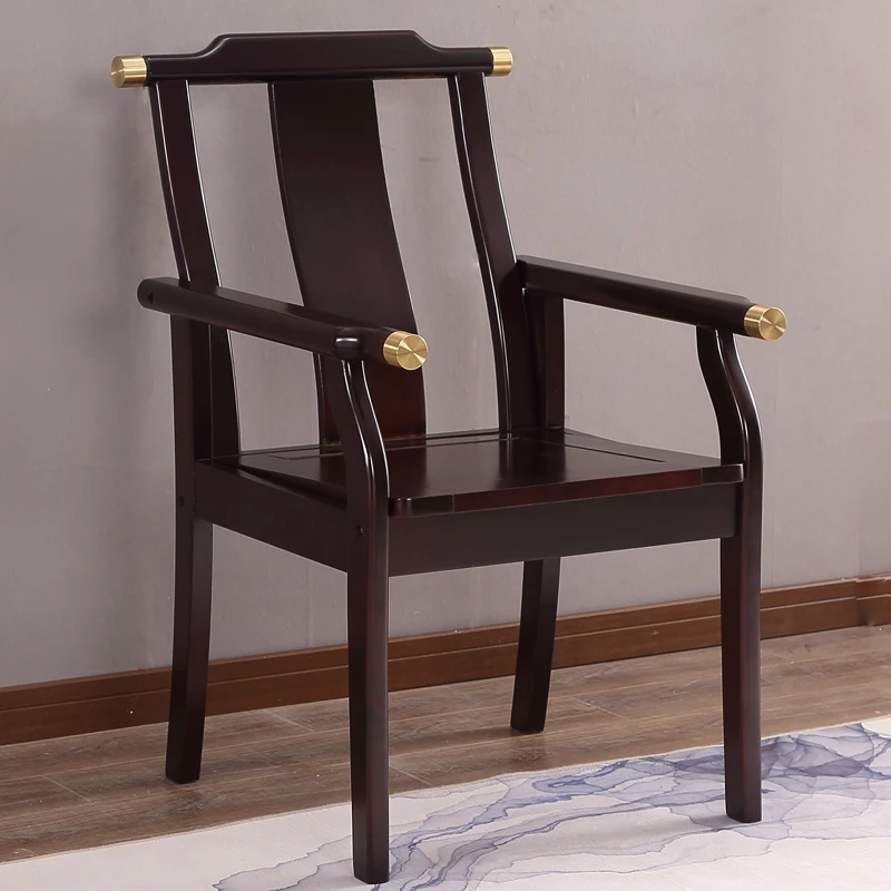 Обеденный стул со спинкой из массива дерева, кабинет, Чайный ресторан, Домашнее кресло для отдыха пожилых людей, Обеденный стул, стул для Маджонга, мебель Sillas, WKDC