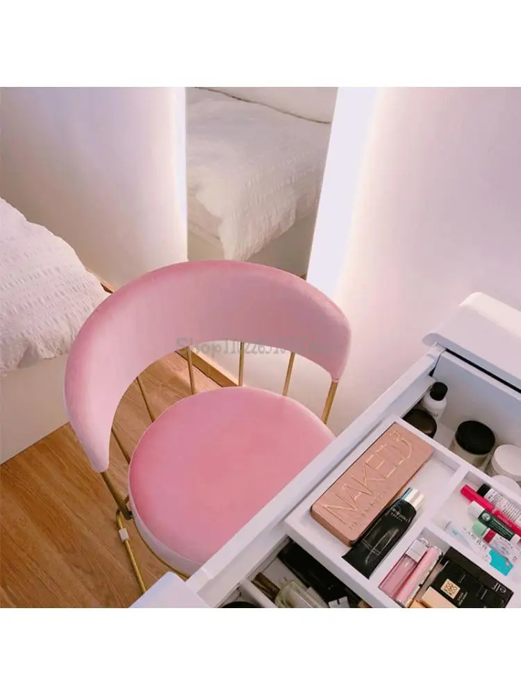 Nordic influencer легкий роскошный обеденный стул, стул для маникюра, туалетный стул, простой современный бытовой табурет для макияжа, табурет для заднего стола