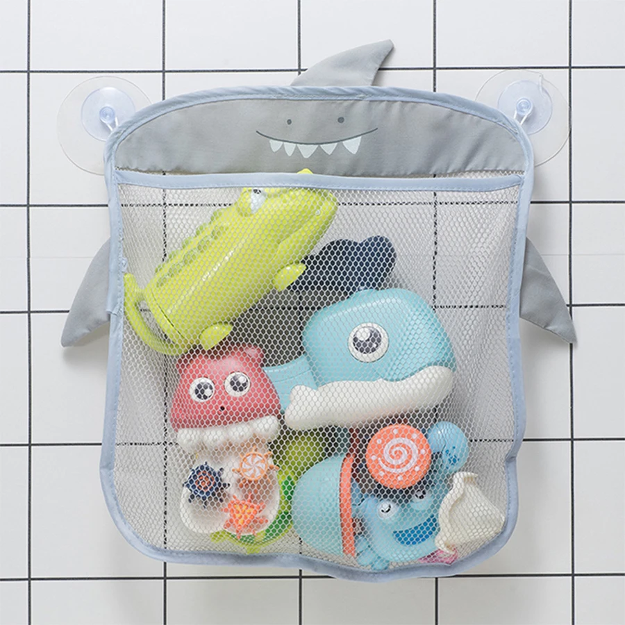 Детские игрушки для купания, милая сетчатая сумка для хранения игрушек, прочные присоски, игровая сумка для ванной, органайзер для ванной, водные игрушки для детей