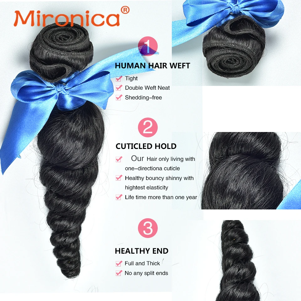 Бразильские пучки человеческих волос с застежкой Свободная волна Натуральные Человеческие волосы Плетение Remy Наращивание человеческих волос для афроамериканских женщин