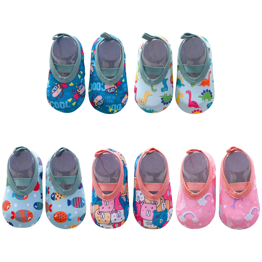 Обувь для маленьких мальчиков и девочек, легкая нескользящая детская обувь, дышащая обувь с героями мультфильмов для малышей для пляжного серфинга, плавания