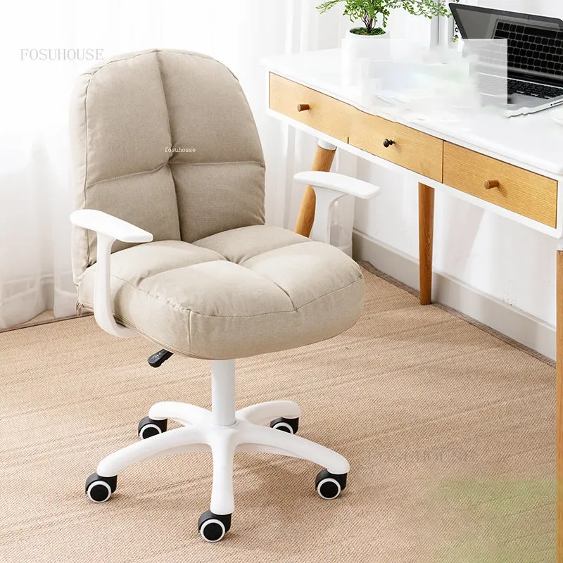 Скандинавский офисный стул Современная Офисная мебель Студенческий кресельный подъемник Для дома Компьютерный стул для небольшого помещения, Вращающееся кресло для кабинета