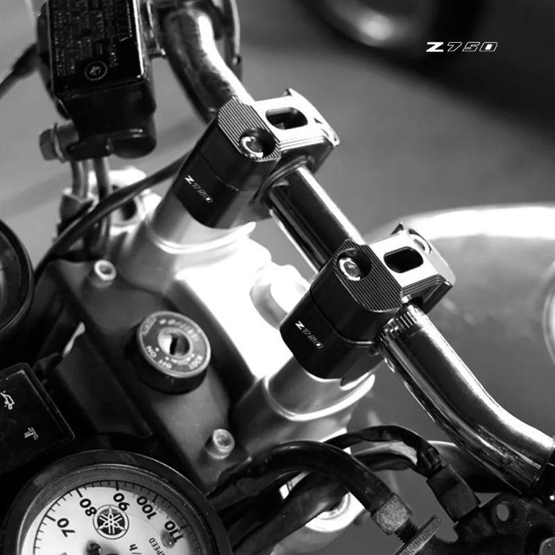 Для Kawasaki Z 750 z750 Z750R Z750S 2022 2023 CNC Алюминий 22 мм 28 мм Руль Стояки Адаптер Внедорожный Мотоцикл Барные Зажимы