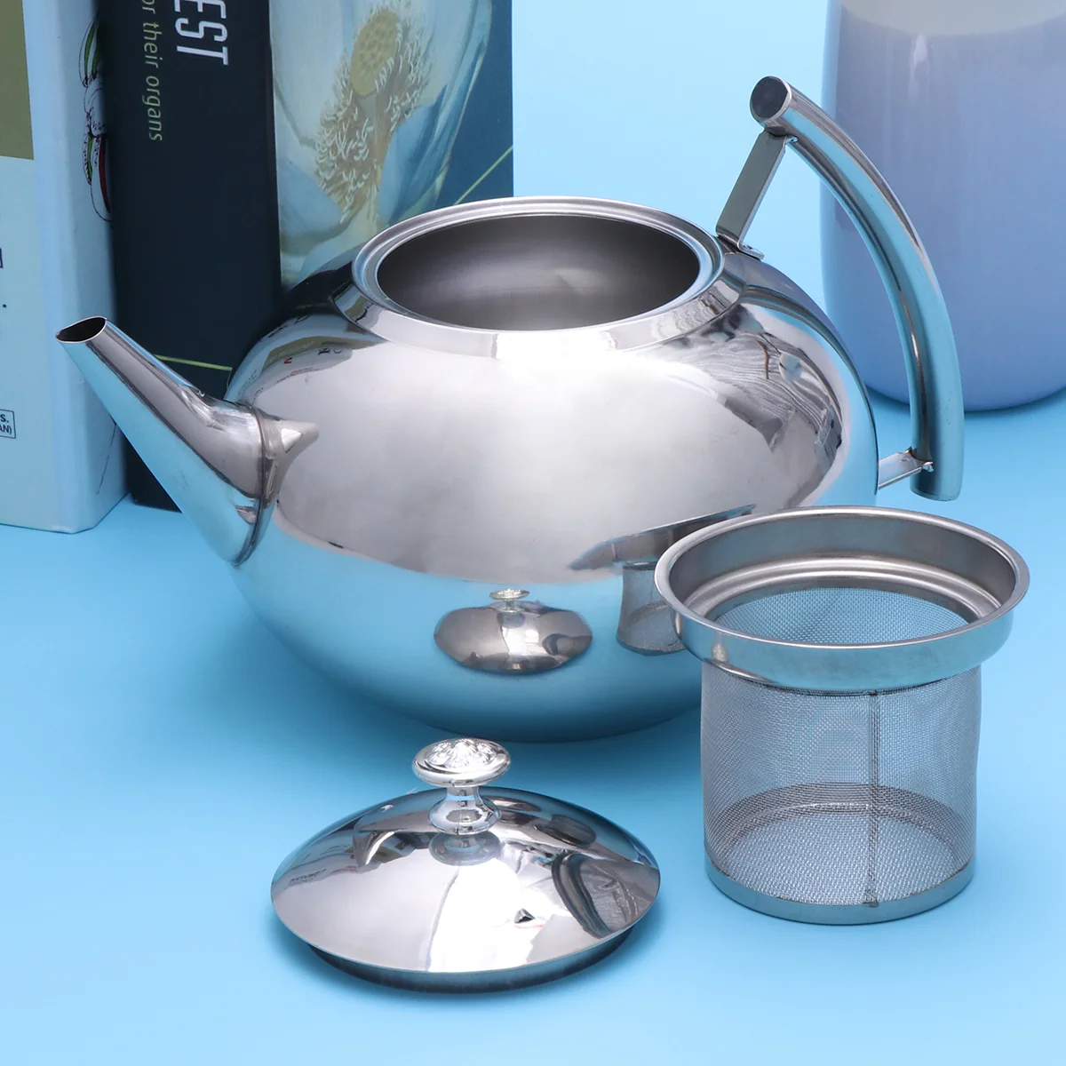 Чайник для чая из нержавеющей стали объемом 2 л, плита, чайник для чая с ручкой для заварки, кофейник с плоским дном, чайник с подогревом, чайник для плиты