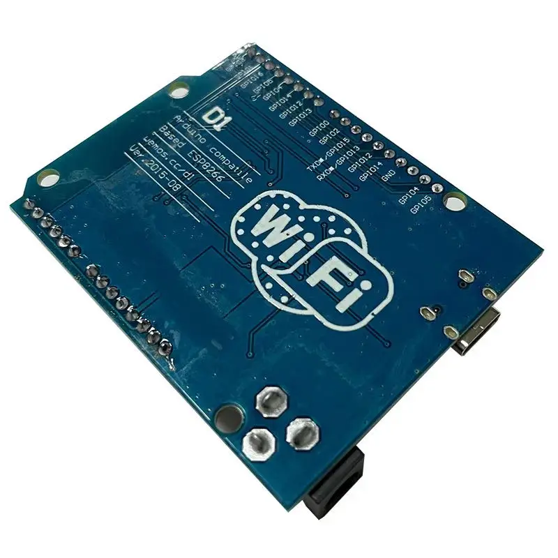 Плата разработки WeMos D1 WiFi UNO R3 основана на интерфейсе модуля TYPE-C ESP8266 ESP-12E