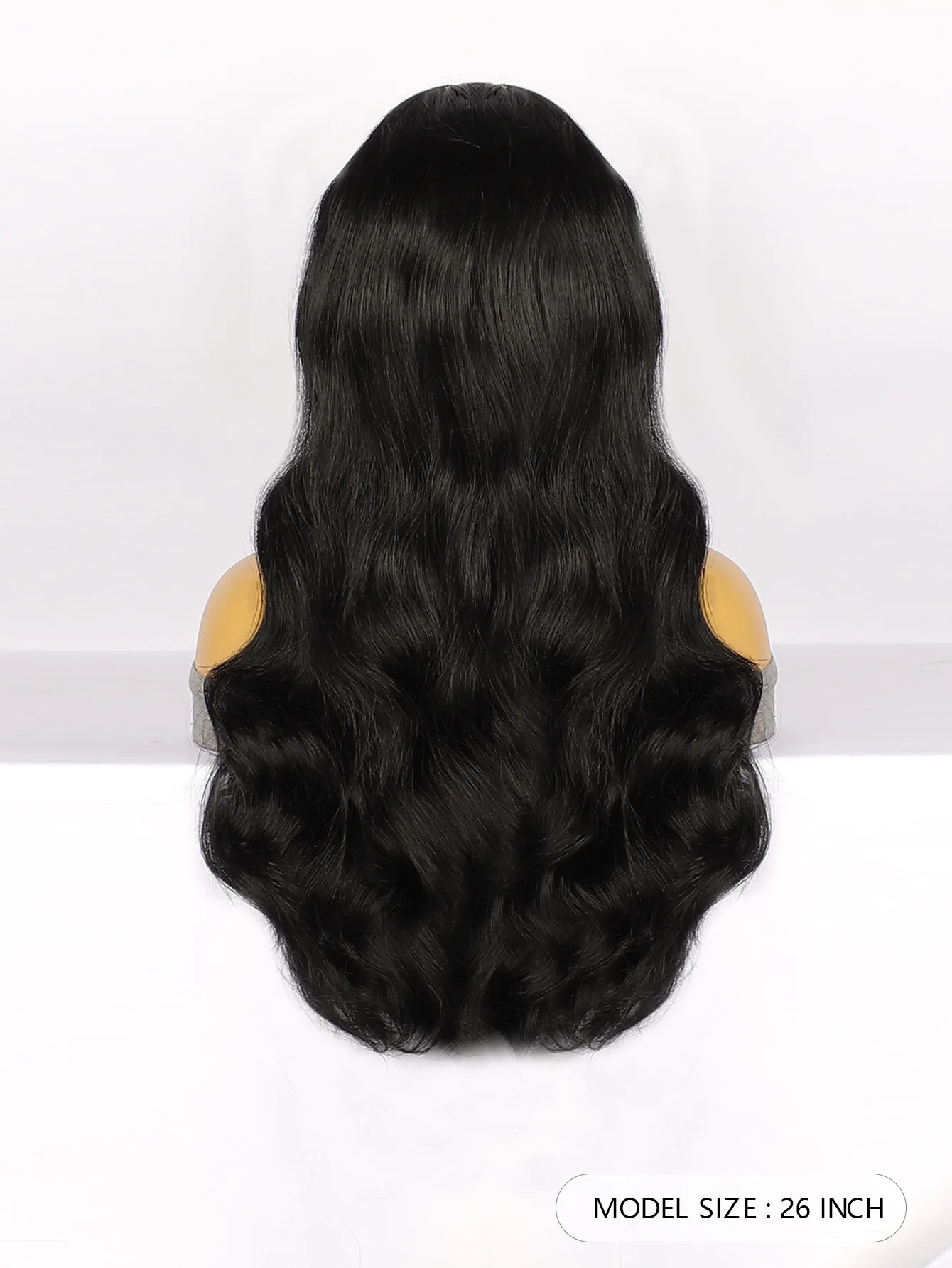 Длинные черные волнистые синтетические парики с челкой для женщин, парики с объемной волной, для косплея, для ежедневного естественного использования, Термостойкие волосы