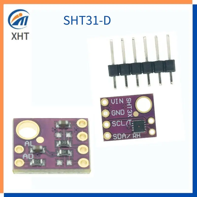 Модуль датчика влажности SHT31 температуры SHT31-D Микроконтроллер IIC I2C Breakout Weather 3V, совместимый с 5V Для Arduino