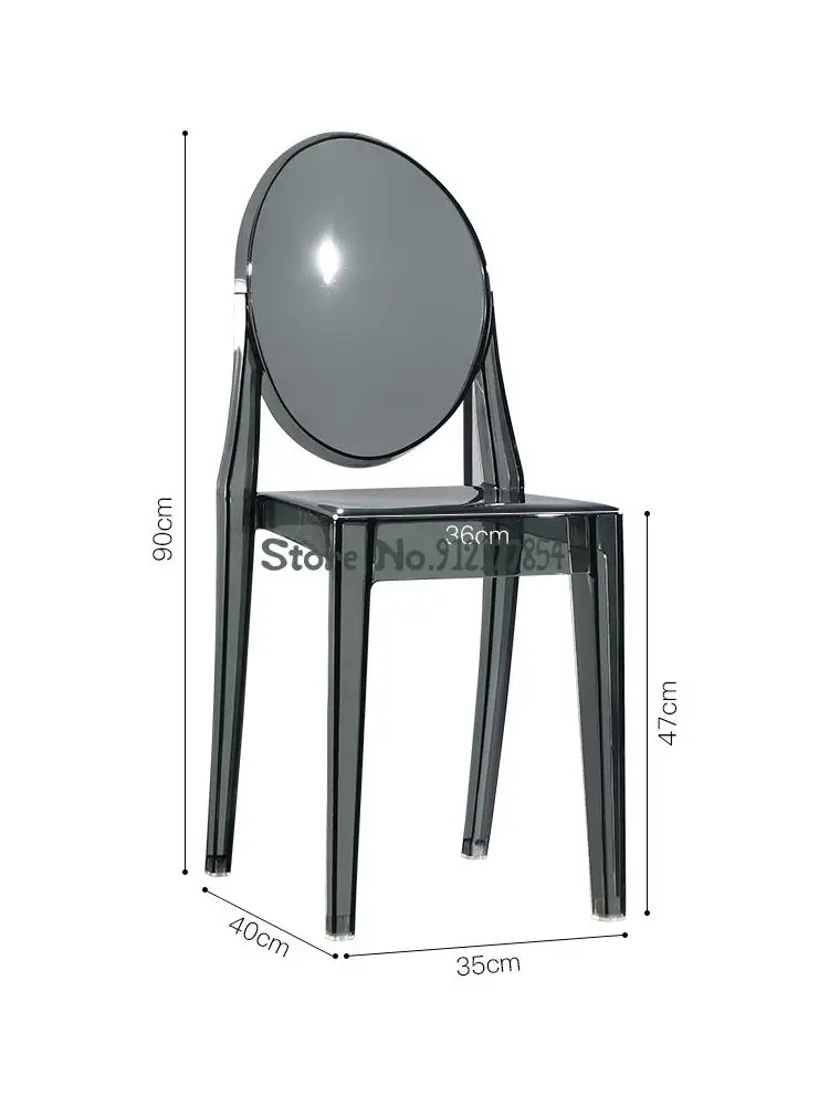 Скандинавский прозрачный стул с сеткой, Красный Ресторанный акриловый хрустальный стул, Креативный обеденный стул Devil, пластиковый стул для домашней косметики