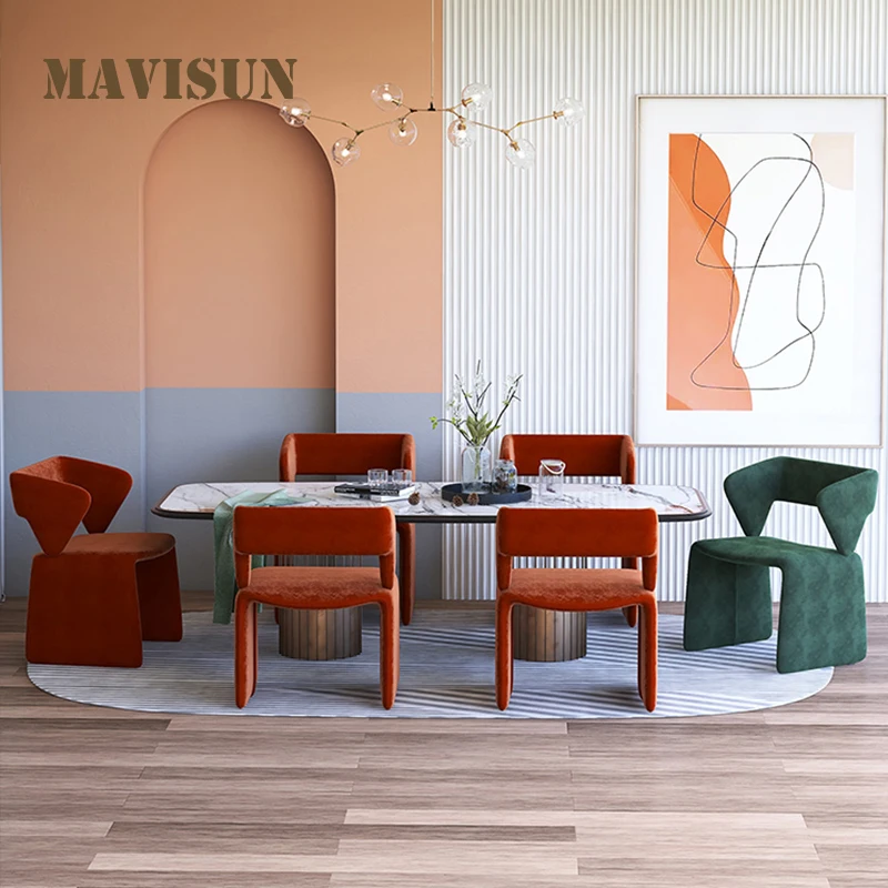 Дизайнерские стулья особой формы в итальянском стиле для отдыха, Легкая роскошная Минималистичная скандинавская Креативная мебель для дома Muebles на заказ YH