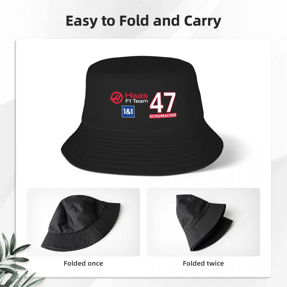 Новый Haas F1 Мик Шумахер Панама Рейв походная шляпа Пляжная Сумка каска Кепки S Для Мужчин И Женщин
