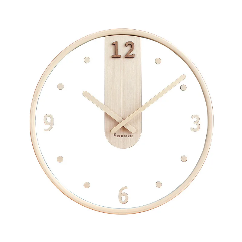 Минималистичные настенные часы украшение гостиной креативные прозрачные часы простые японские модные ультра-тихие часы ins