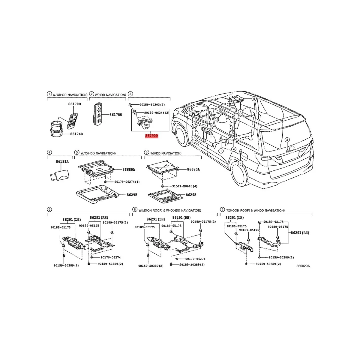 86790-0P020 86790-58111 Автомобильная Резервная Камера заднего Вида для Toyota Alphard Reiz 2008-2017 Парковочная Камера