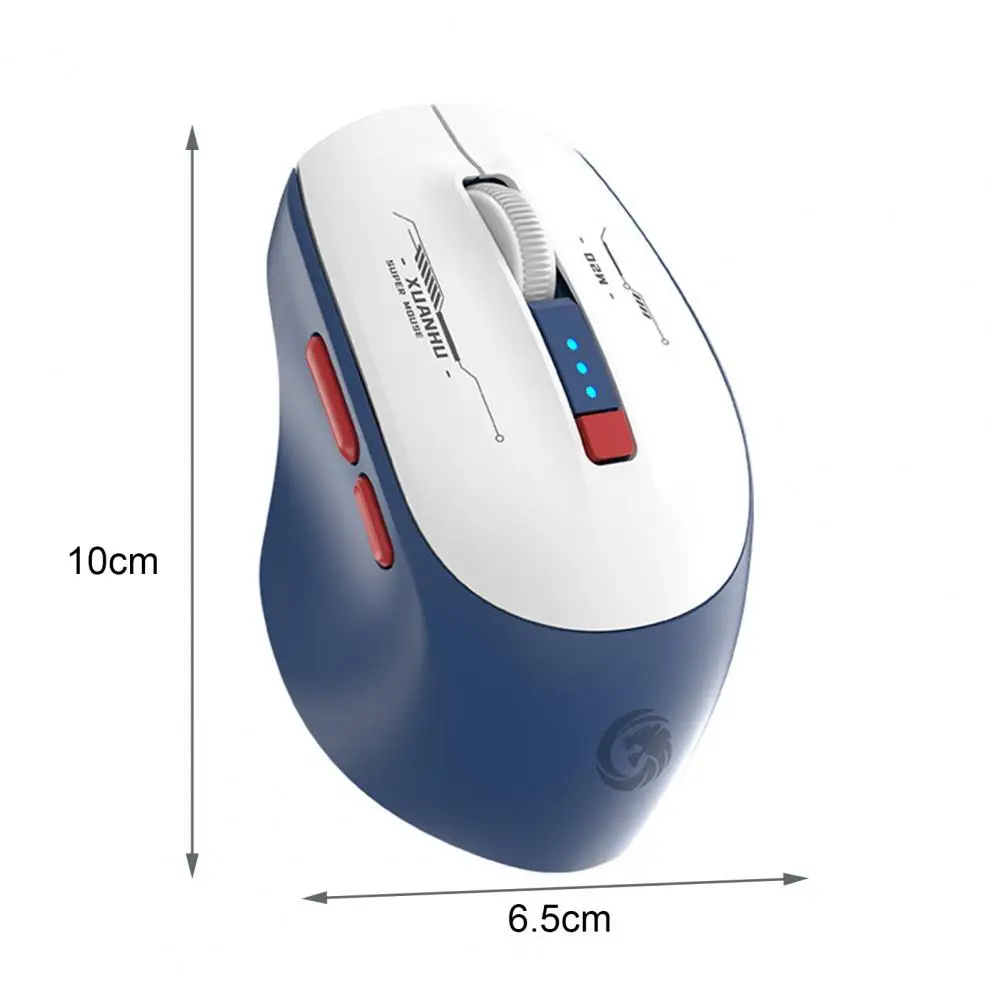 Беспроводная мышь с дисплеем питания для левой и правой руки, беспроводная мышь, мощная эргономичная мышь Bluetooth с питанием для офиса