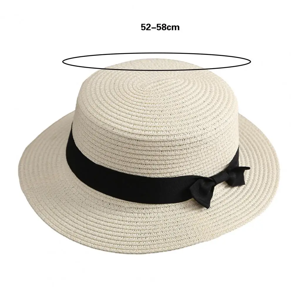 Милая Солнцезащитная шляпа Удобная Соломенная шляпа С тонкими широкими полями Плетеная Соломенная шляпа для защиты от Солнца