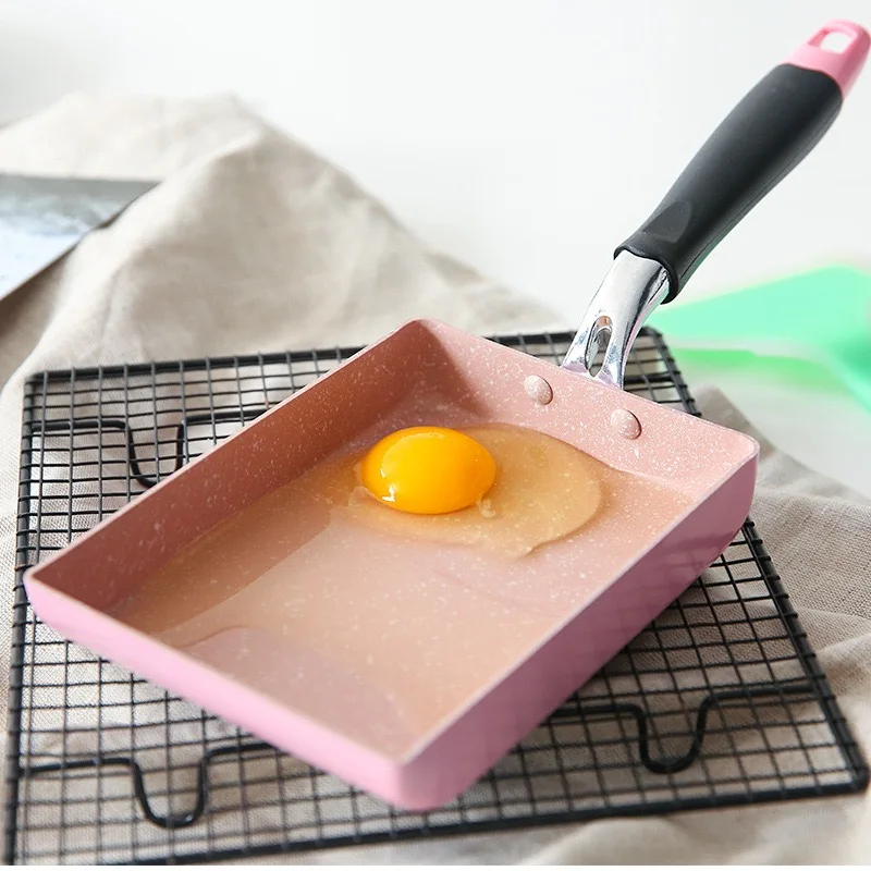 Японская сковорода Yuzishao с антипригарным покрытием Квадратная сковорода для стейка майфанши для завтрака сковорода для яичных рулетов