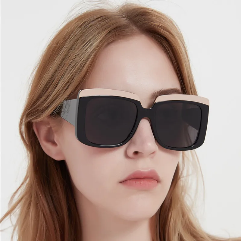 оригинальная коробка, белые, черные Женские солнцезащитные очки, Ацетатные квадратные очки, ретро-Винтажные цветные солнцезащитные очки, Эстетические Модные солнцезащитные очки