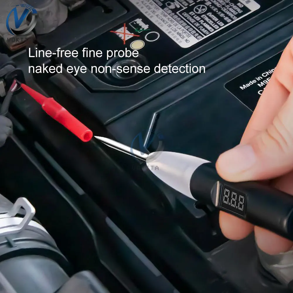 Ручка для тестирования напряжения электрической цепи 24 В, ручка для тестирования мощности светодиодного цифрового дисплея, Инструменты для ремонта автомобилей, инструменты для диагностики автомобилей