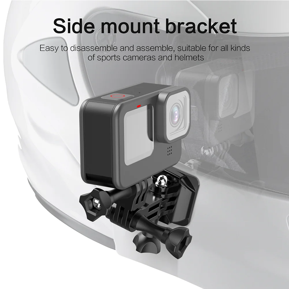 Аксессуары для спортивной видеокамеры Комплект экшн-камеры Велосипед мотоциклетный шлем Держатель руля для GoPro Insta360 DJI OSMO