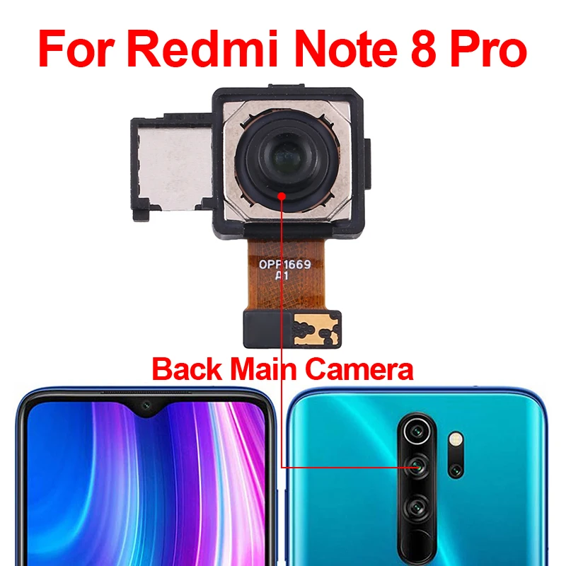 Оригинальная Передняя Задняя Камера Xiaomi Redmi Note 8Pro M1906G7I Модуль Основной Фронтальной Камеры Замена Гибкого Кабеля Запасные Части