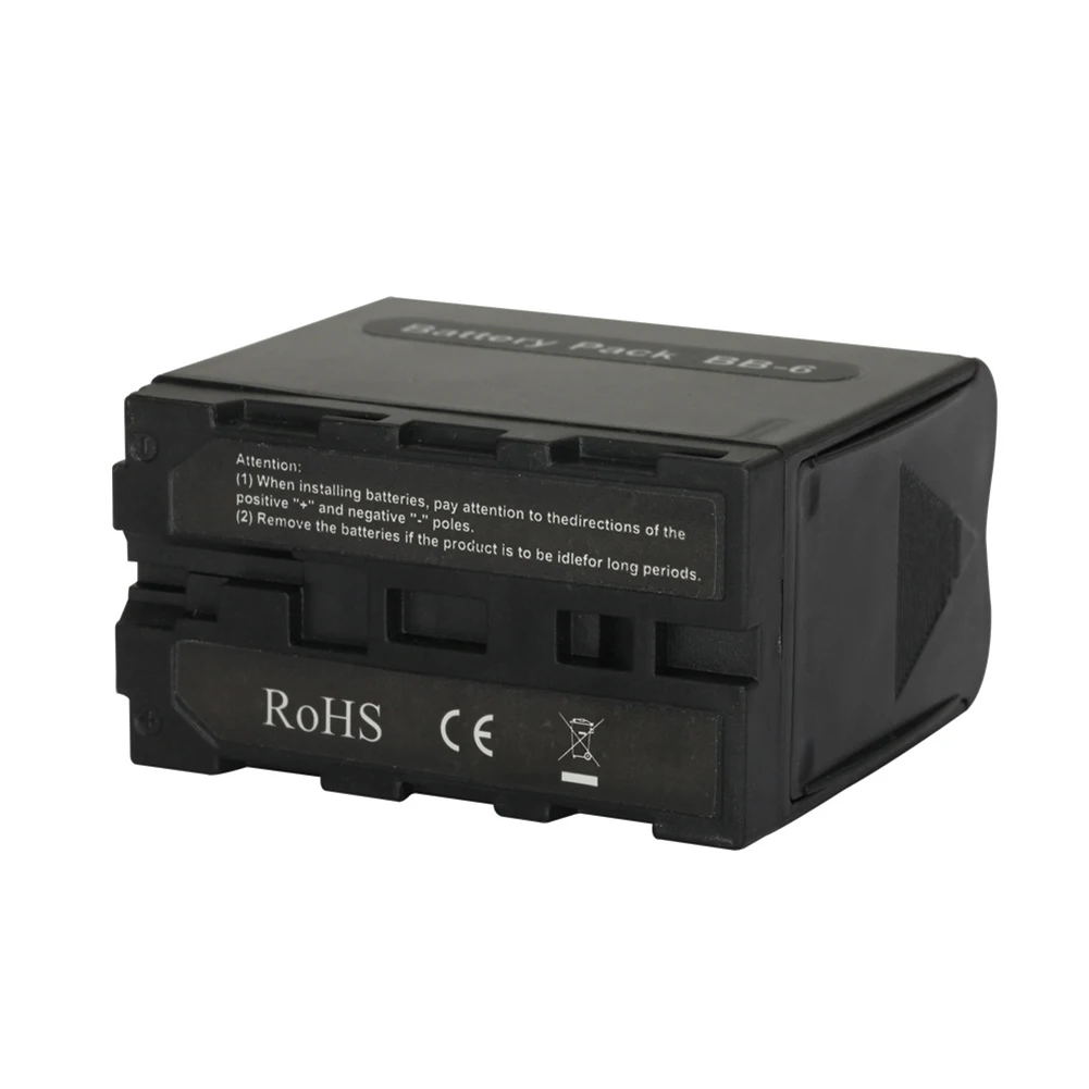 6 шт. Монитор типа АА для хранения на открытом воздухе, переносная камера, чехол для аккумулятора, как NP-F550/750, Универсальное резервное питание для светодиодного видеосвета