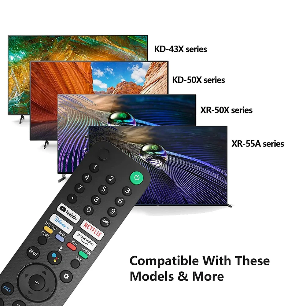 RMF-TX520U Голосовой Пульт дистанционного управления для моделей телевизоров Sony KD-43X80J KD-43X85J KD-50X80J XR-50X90J XR-50X94J XR-55A80J