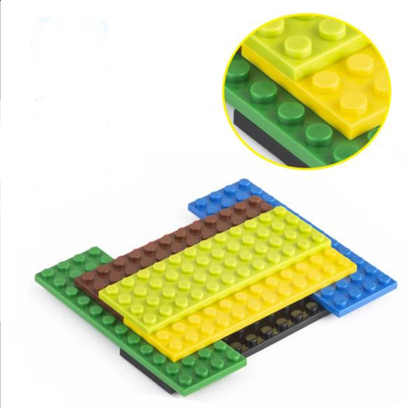 Moc 3029 Пластина 4 * 12 4 x 12 точечных кирпичей, игрушки, совместимые со строительными блоками lego 3029 для детского технического образования 