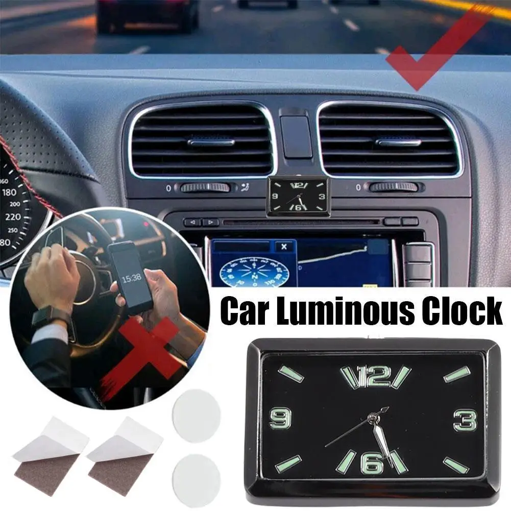 Мини-Самоклеящиеся электронные часы с вентиляционным зажимом, автомобильные Кварцевые часы с вентиляционным отверстием, автомобильные аксессуары, автомобильные часы, украшения X8H9