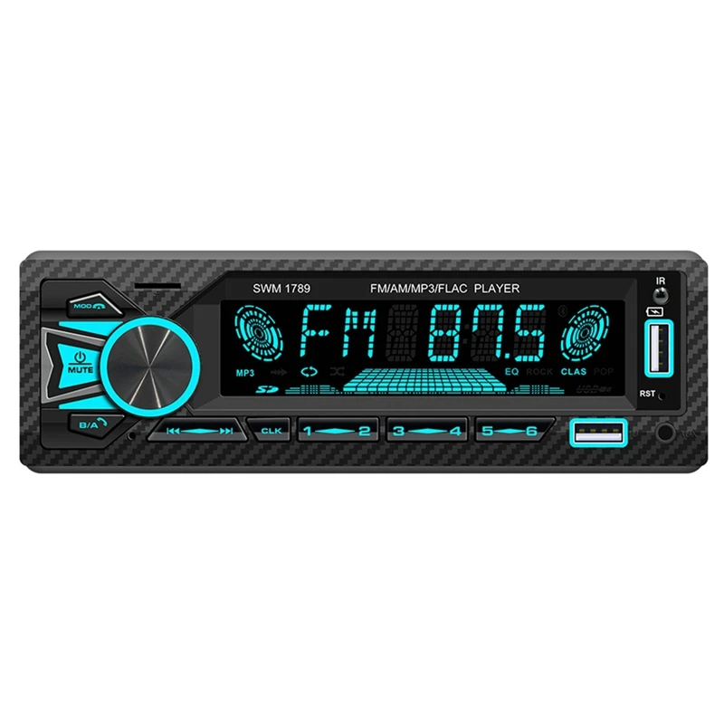 4-Канальный автомобильный радиоприемник Bluetooth мощностью 60 Вт, автомобильный MP3-плеер, черный подключаемый U-диск, автомагнитола для автомобиля