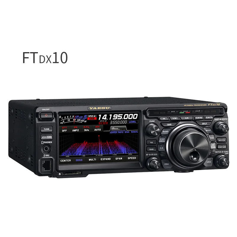 Yaesu FTDX10 HF 50 МГц SDR коротковолновое радио 100 Вт подлинное лицензированное