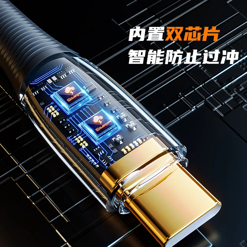 Быстрая Зарядка 3.0 Провод Для Быстрой Зарядки USB-C Зарядное Устройство Кабель для Передачи данных Samsung Oneplus Poco 120 Вт PD USB Type C Кабель Для Xiaomi Huawei