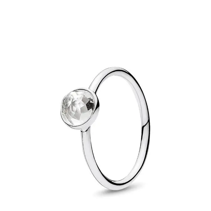 Кольцо из стерлингового серебра 925 Пробы с круглым Цирконом декабрьской огранки для женского Свадебного подарка Модные украшения