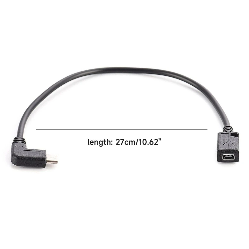 90-Градусный Удлинитель Type C к Mini USB Mini USB Female к USB C Male
