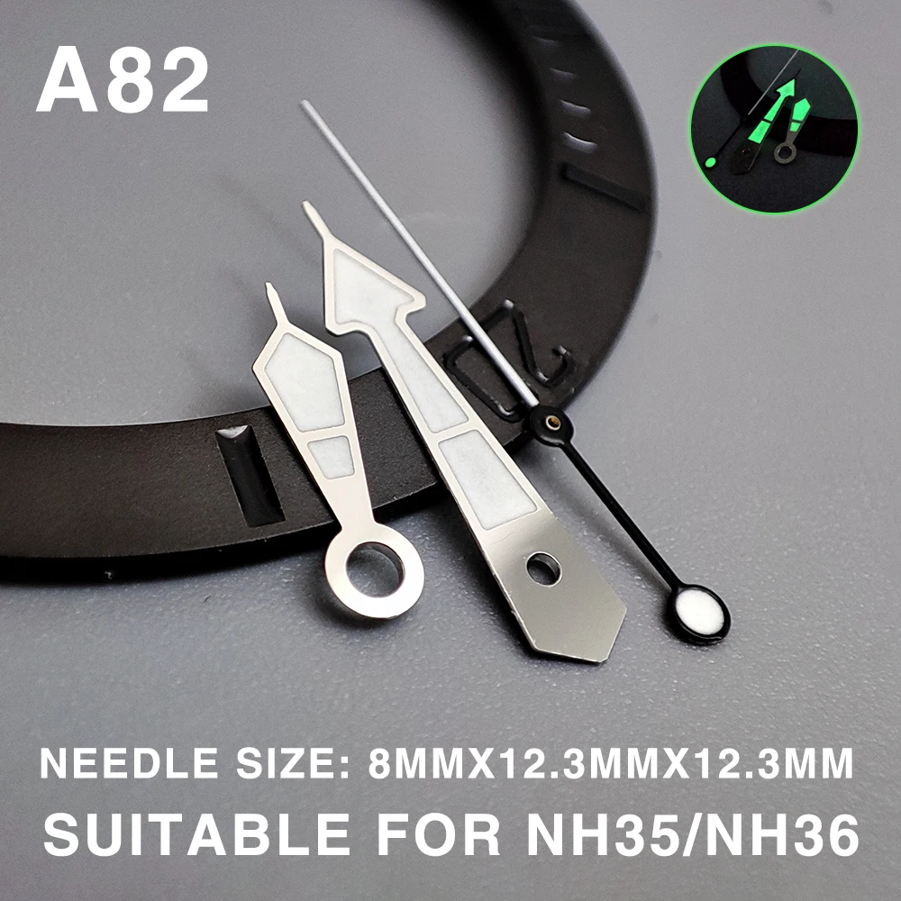 Аксессуары для модификации Часовых игл Nh35 Со Светящимся часовым указателем Mercedes-Benz / Haima / Seiko, подходящим для механизма Nh36 / 4R