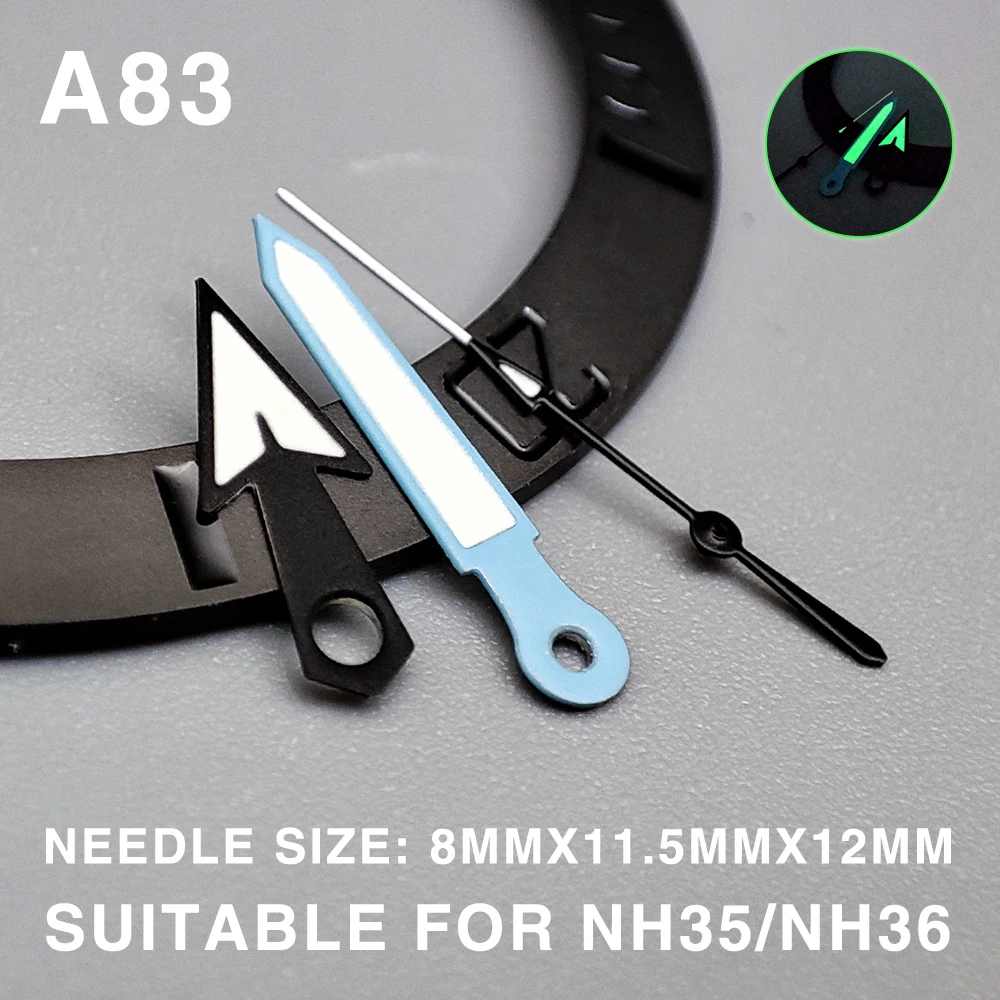 Аксессуары для модификации Часовых игл Nh35 Со Светящимся часовым указателем Mercedes-Benz / Haima / Seiko, подходящим для механизма Nh36 / 4R