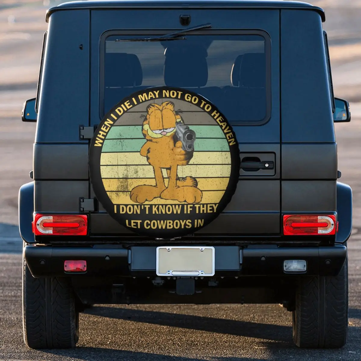 Забавные Кошки Ковбойский Чехол для Запасного Колеса Jeep RV SUV Camper С Рисунком Кота из Комиксов Защитные Чехлы Для Автомобильных Колес 14 
