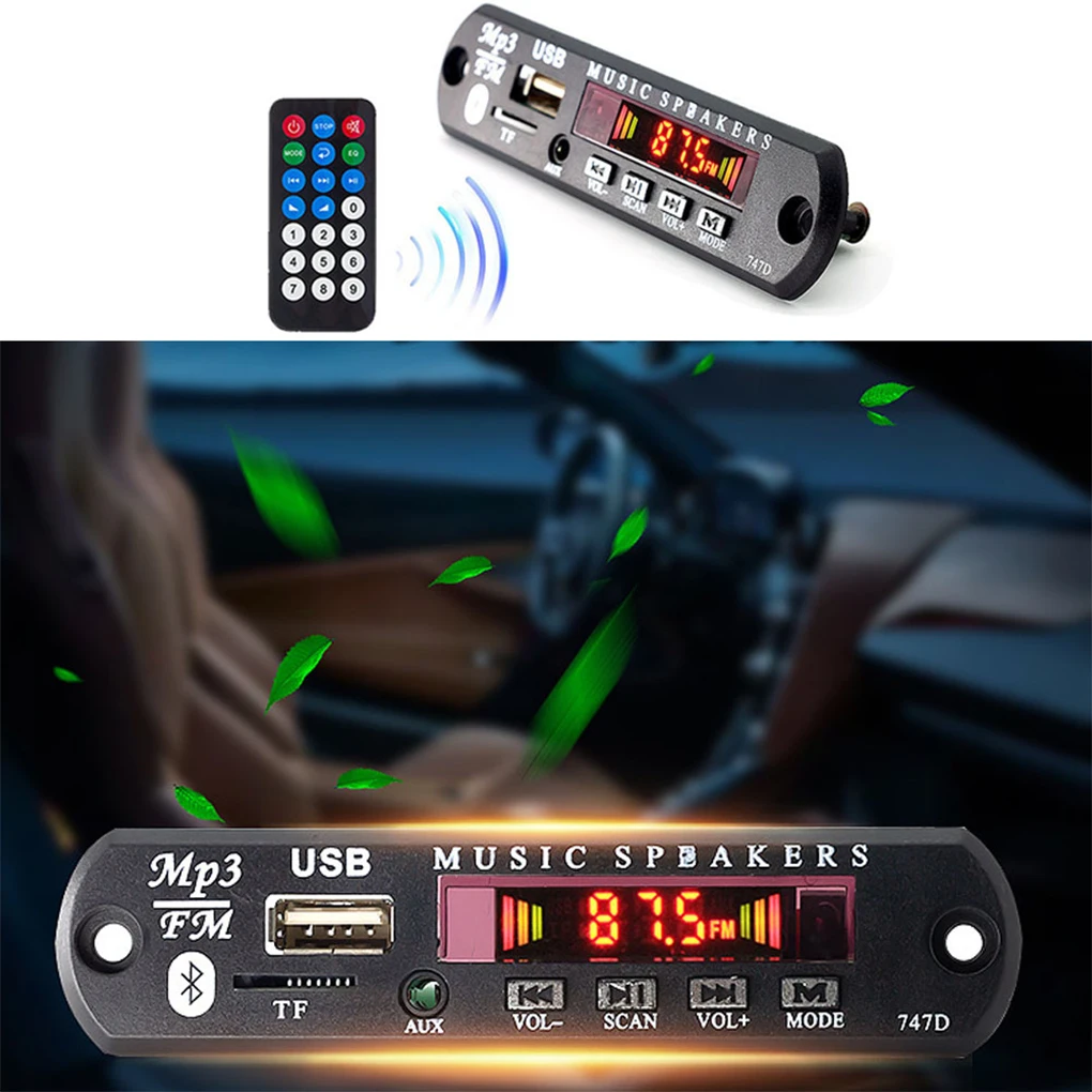 Плата декодирования MP3 с цифровым дисплеем, радиоприемник, совместимый с Bluetooth, автомобильный
