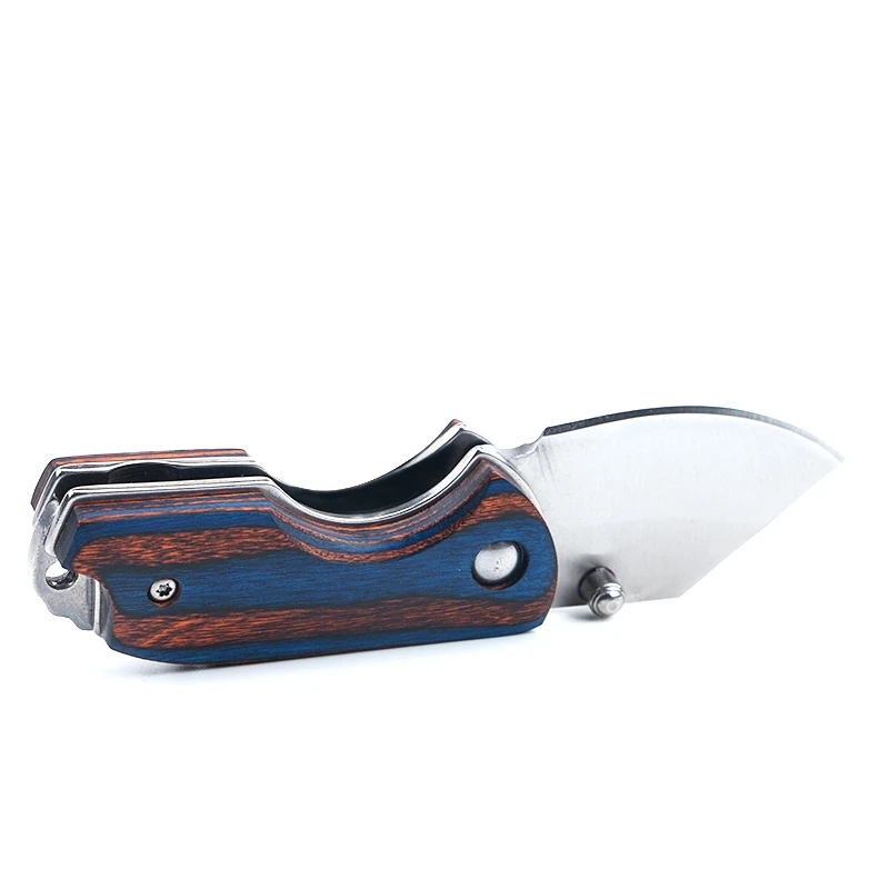 Брелок для складного ножа с деревянной ручкой, тактический карманный нож для выживания, рыболовные походные охотничьи ножи для кемпинга, EDC Инструмент