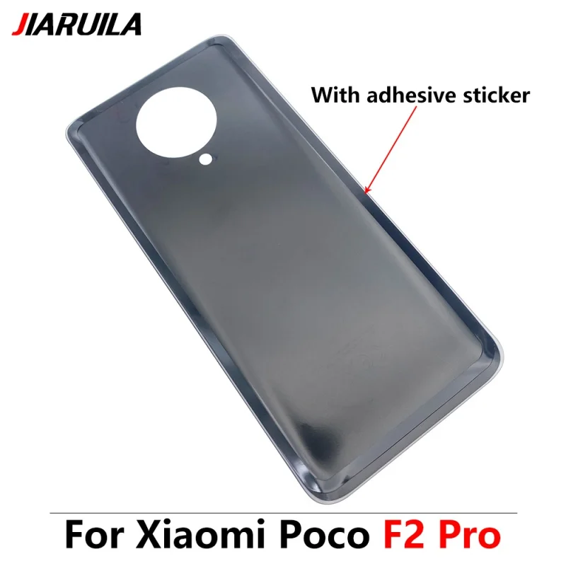 Новая Задняя крышка Батарейного отсека для Xiaomi Poco F2 Pro С логотипом, Запасные Части с большим отверстием