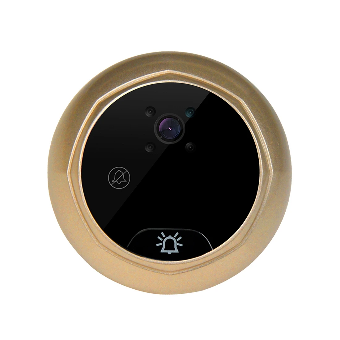 Цветной TFT-дисплей с диагональю 2,4 дюйма, камера для просмотра в дверной глазок, видеокамера для дверного звонка PIR ночного видения с широким углом обзора 160 °