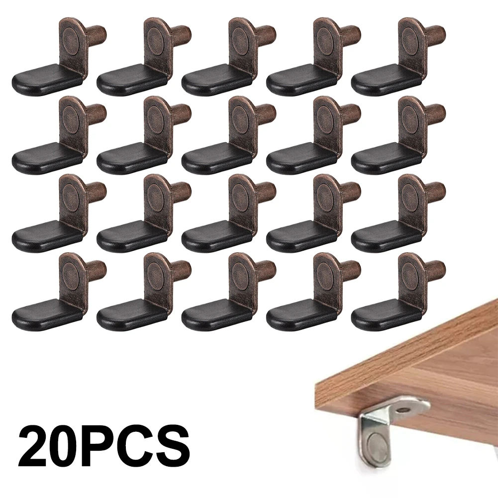 20шт 6 мм L-образных полочных шпилек, Колышки, Разделитель опор для полок, Фиксированный шкаф, Держатель кронштейна для деревянной мебели