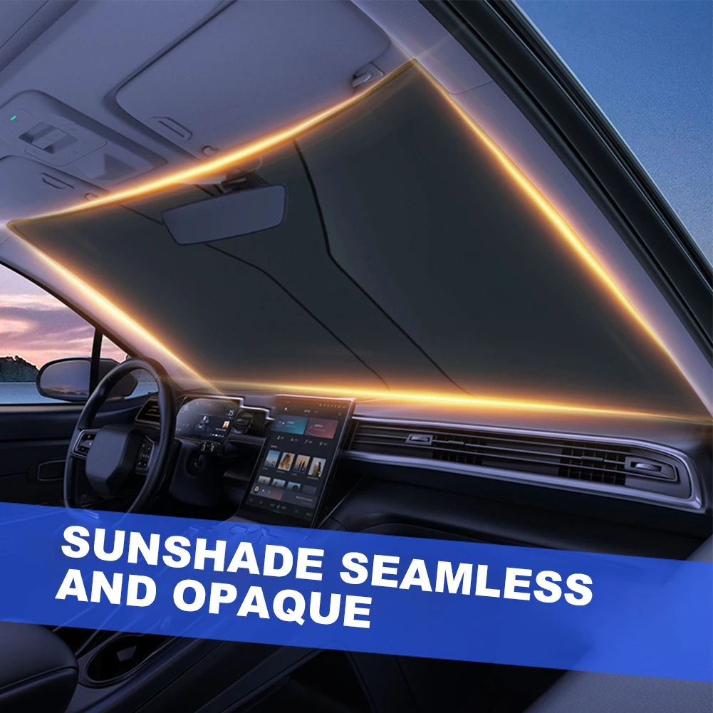 Складная солнцезащитная крышка на лобовом стекле автомобиля, отражающая ультрафиолетовое излучение, солнцезащитный козырек на лобовом стекле автомобиля, защита окон, зонтик для авто, внедорожника, грузовика